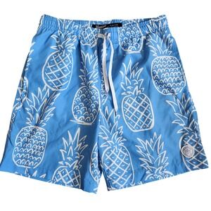 Brooklyn Cloth Mens‎ Swim Trunks Atlantic Ave Pineapple Print - Small